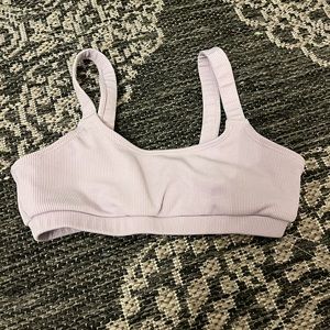 purple children’s bathing suit top
